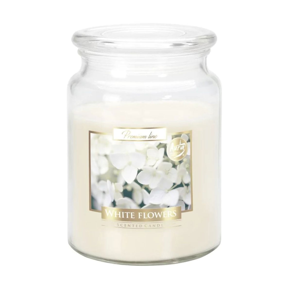 Ароматична свічка Bispol Scented Candle White Flowers, 500 г (snd99-179)